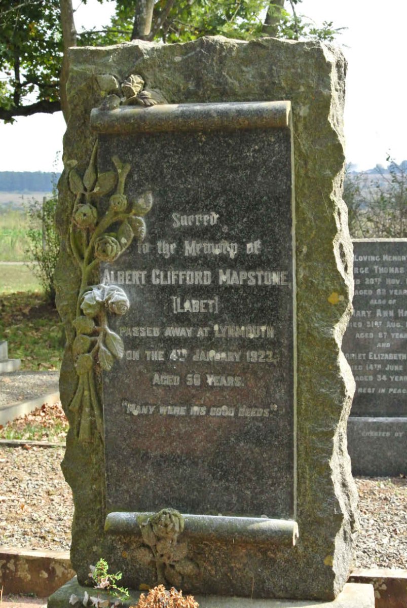 MAPSTONE Albert Clifford -1923