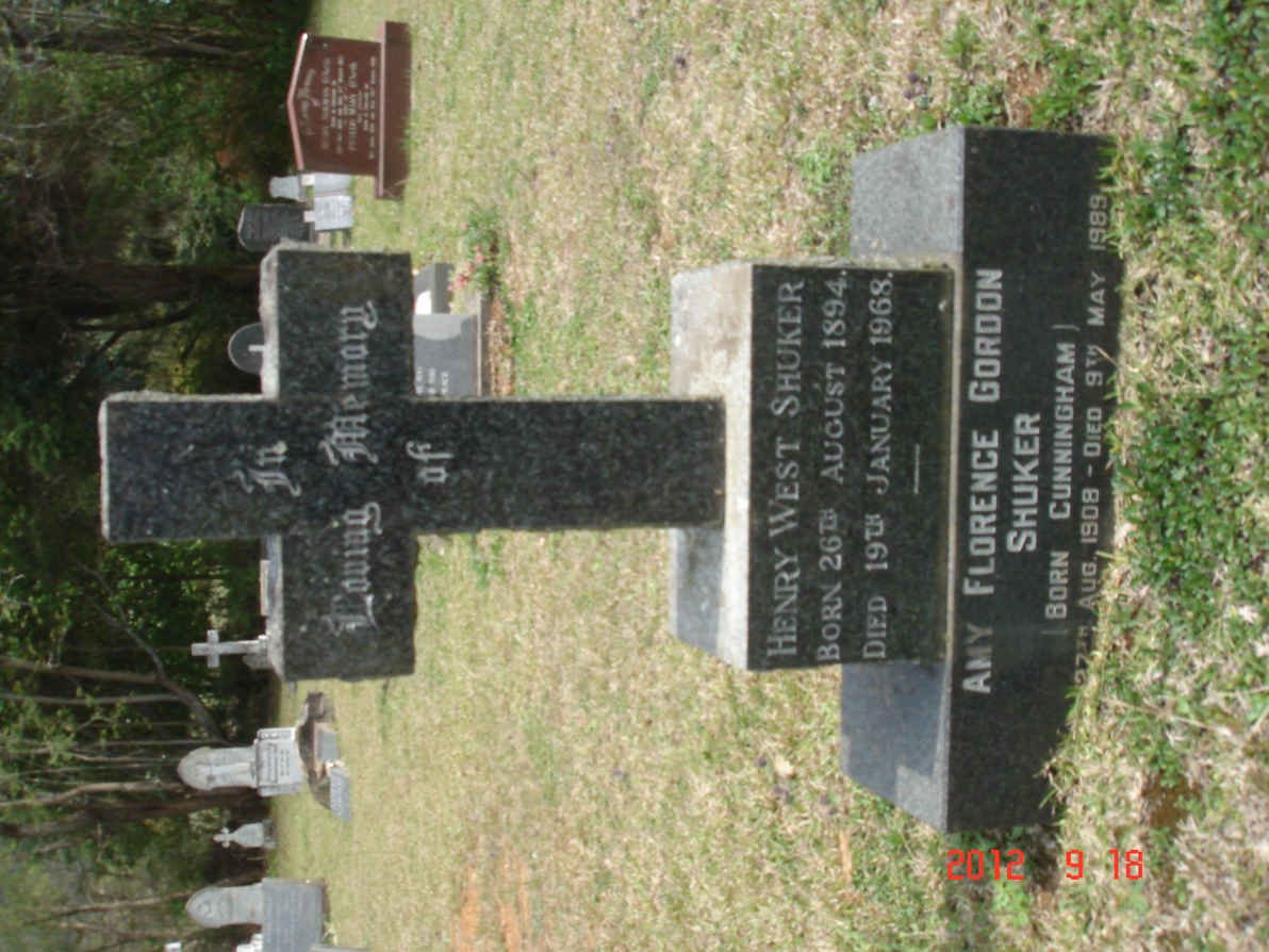 SHUKER Henry West 1894-1968 &amp; Amy Florence Gordon CUNNINGHAM 1908-1989