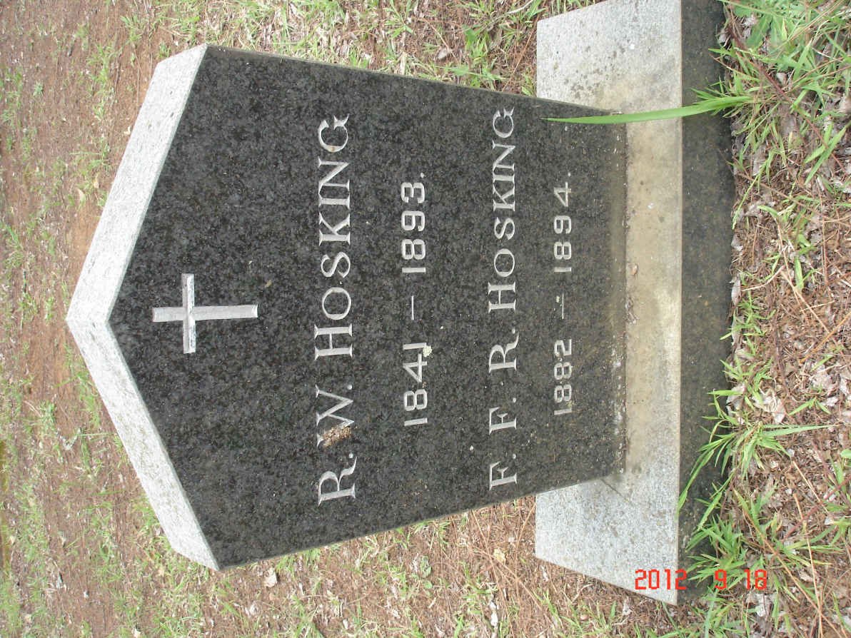 HOSKING R.W. 1841-1893 :: HOSKING F.F.R. 1882-1894