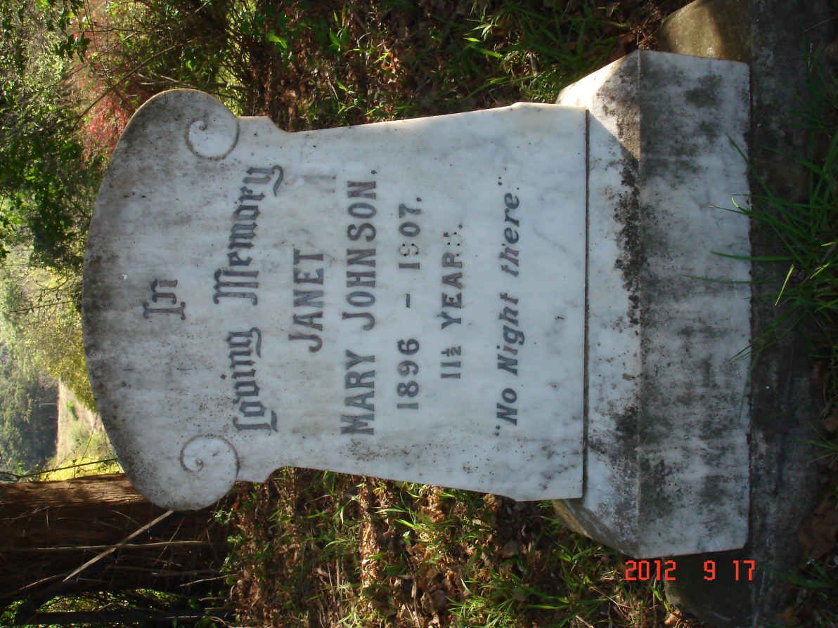 JOHNSON Janet Mary 1896-1907