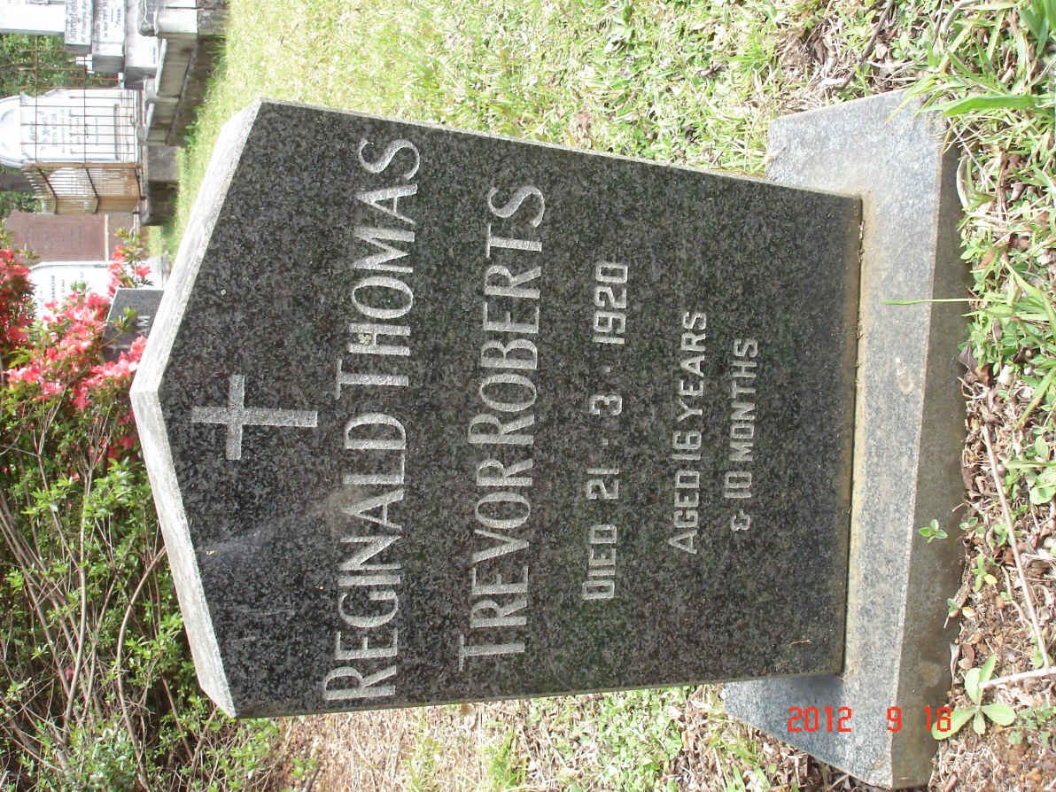 ROBERTS Reginald Thomas Trevor -1920