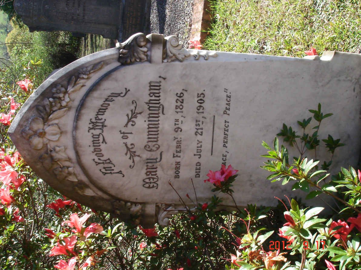 CUNNINGHAM Mary 1826-1905