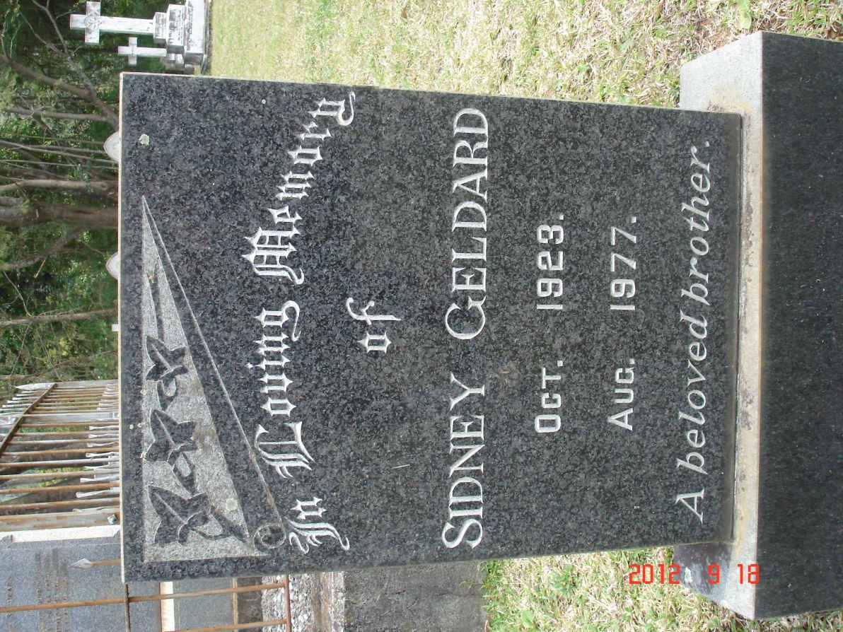 GELDARD Sidney 1923-1977