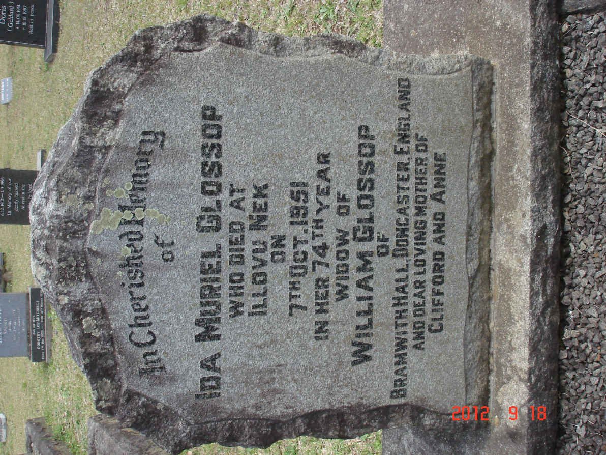 GLOSSOP Ida Muriel -1951