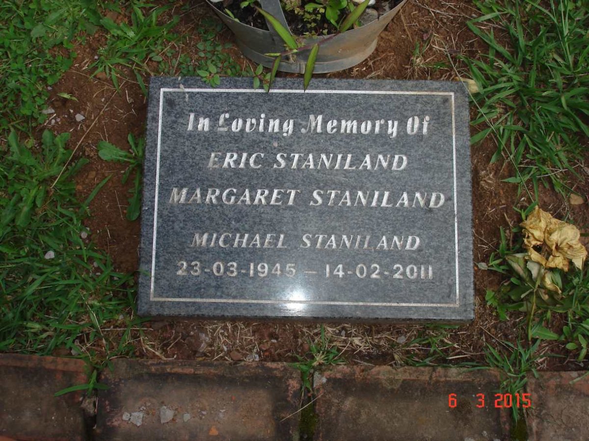STANILAND Michael 1945-2011 :: STANILAND Eric :: STANILAND Margaret