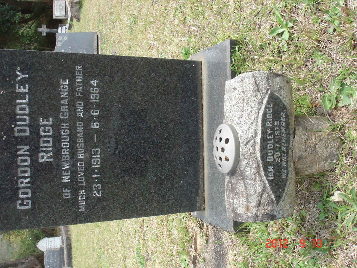 RIDGE Gordon Dudley 1913-1964 :: RIDGE Ian Dudley -1979