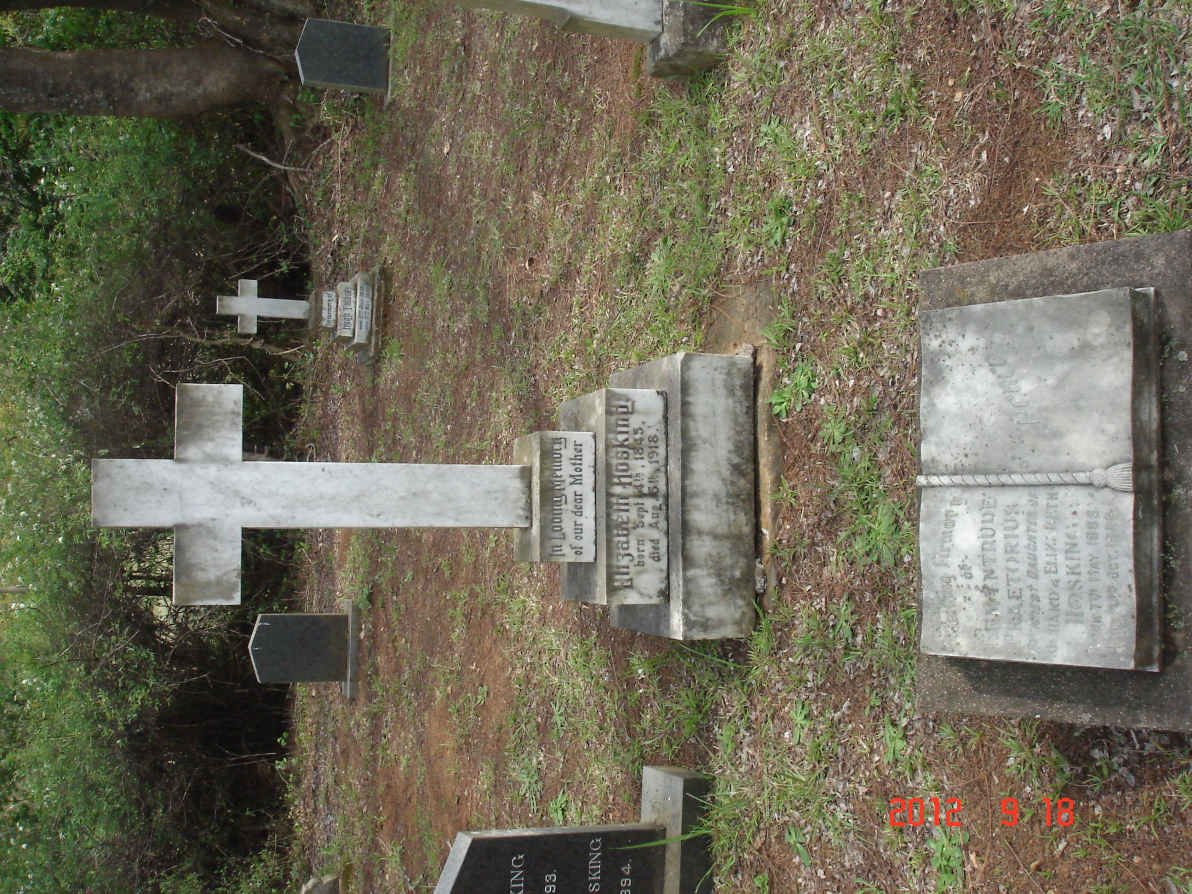 HOSKING Elizabeth 1845-1918 ::  PRAETORIUS Ermyntrude nee HOSKING 1885-1955