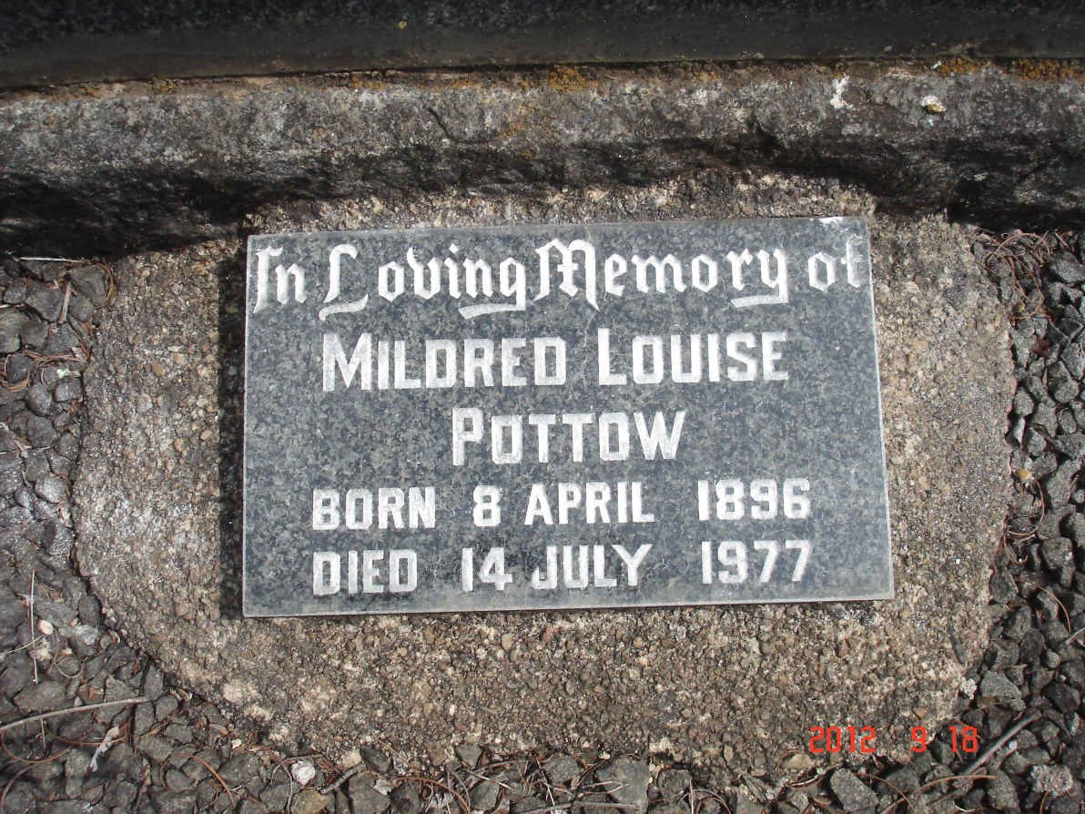 POTTOW Mildred Louise 1896-1977