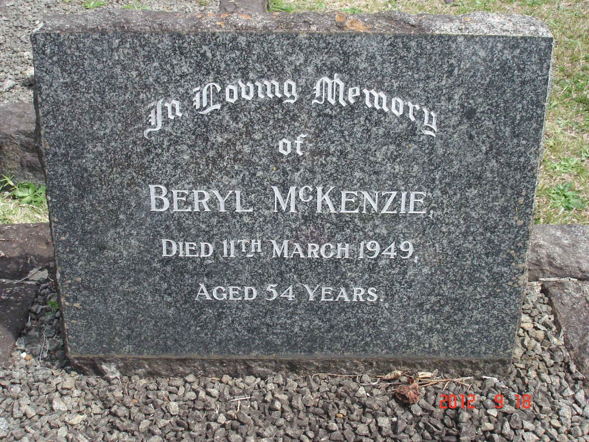 MCKENZIE Beryl -1949