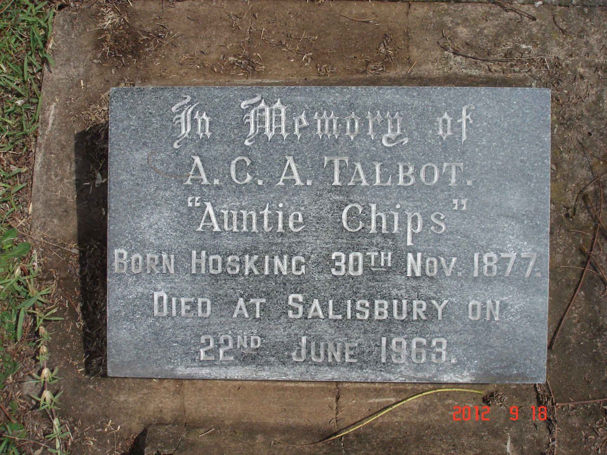 TALBOT A.C.A. 1877-1963