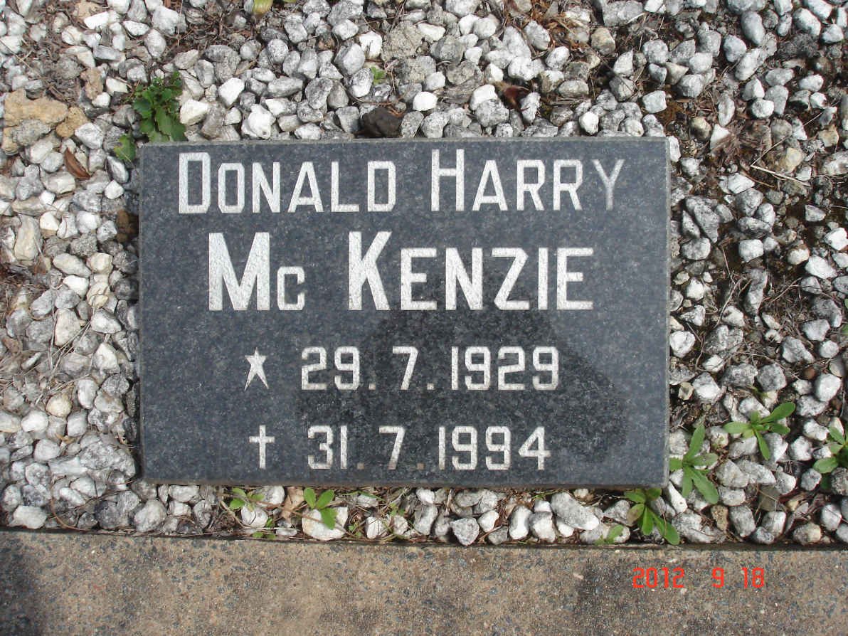 MCKENZIE Donald Harry 1929-1994