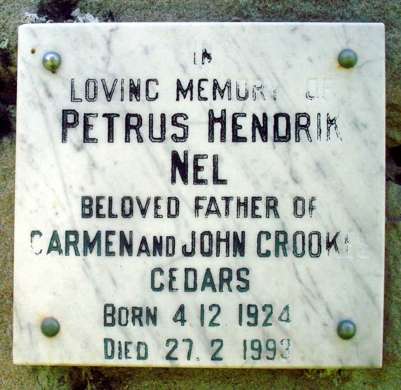 NEL Petrus Hendrik 1924-1993