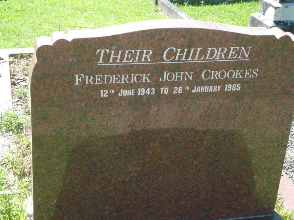 CROOKES Frederick John 1943-1985