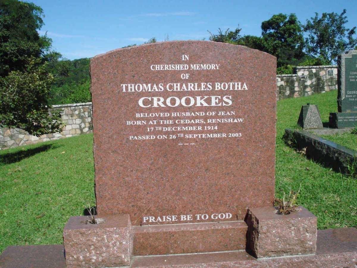 CROOKES Thomas Charles Botha 1914-2003