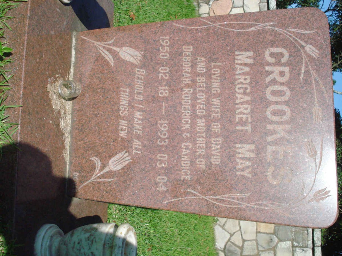 CROOKES Margaret May 1950-1993
