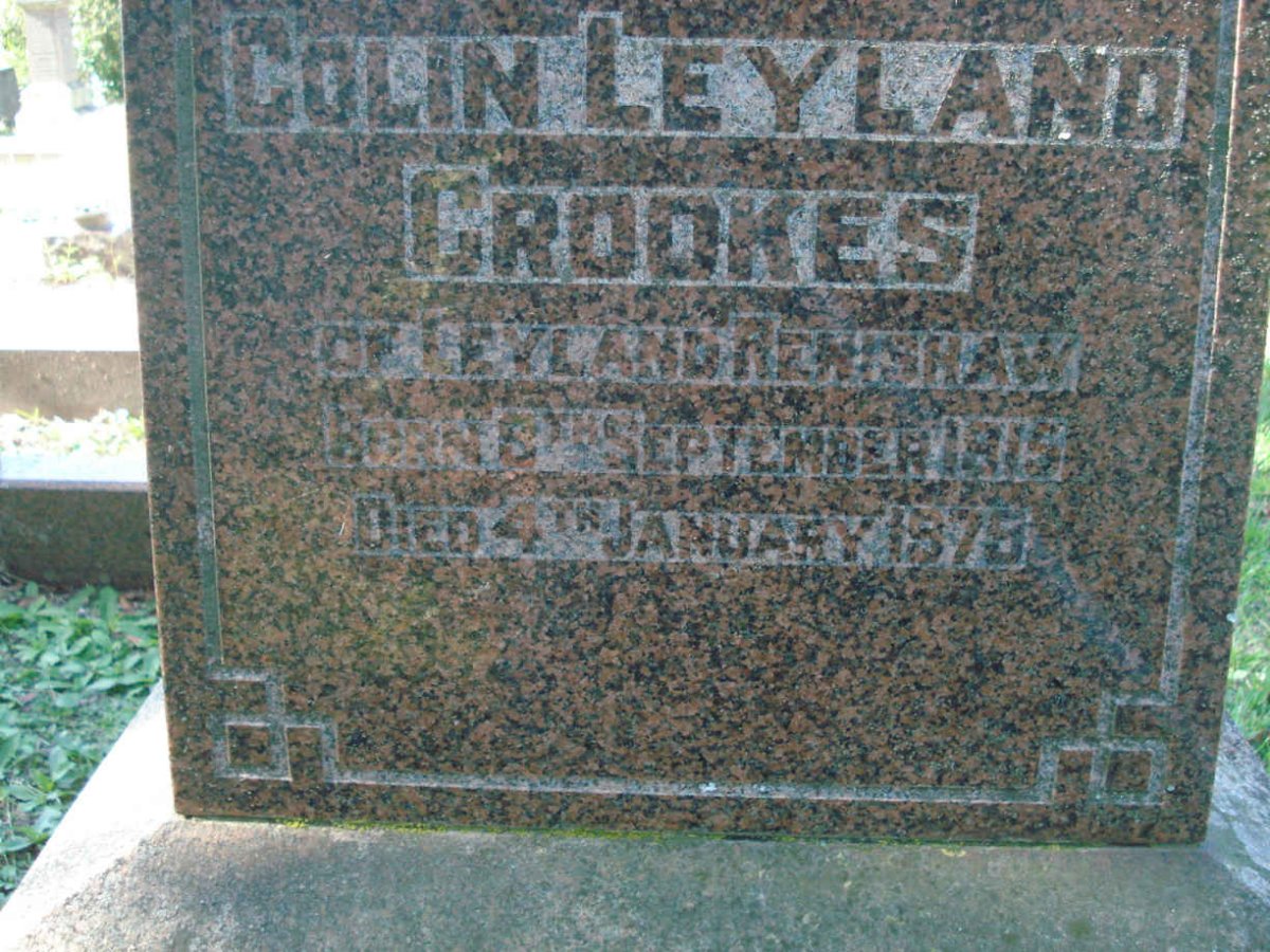 CROOKES Colin Leyland 1915-1979