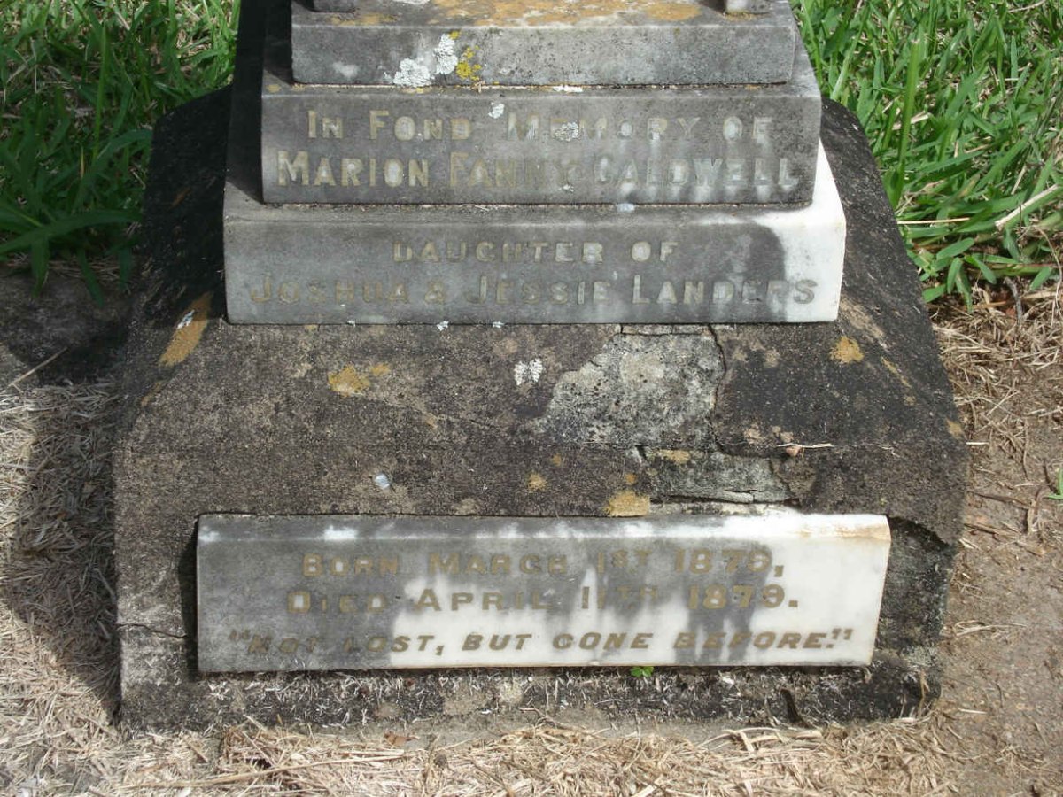 LANDERS Marion Fanny Caldwell 1879-1879