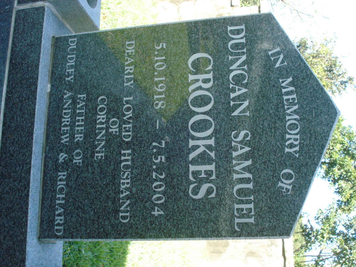 CROOKES Duncan Samuel 1918-2004