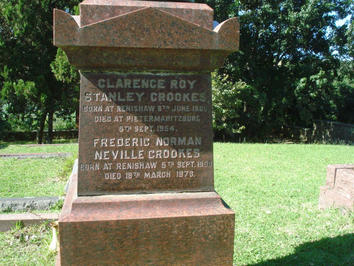 CROOKES Clarence Roy Stanley 1906-1954 :: CROOKES Frederic Norman Neville 1908-1978