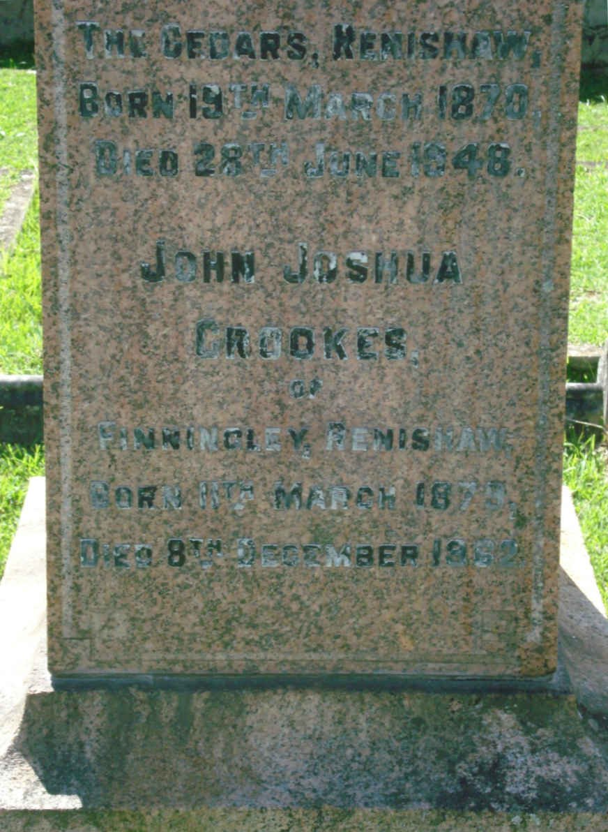 CROOKES George Joseph 1879-1948 :: CROOKES John Joshua 1879-1952