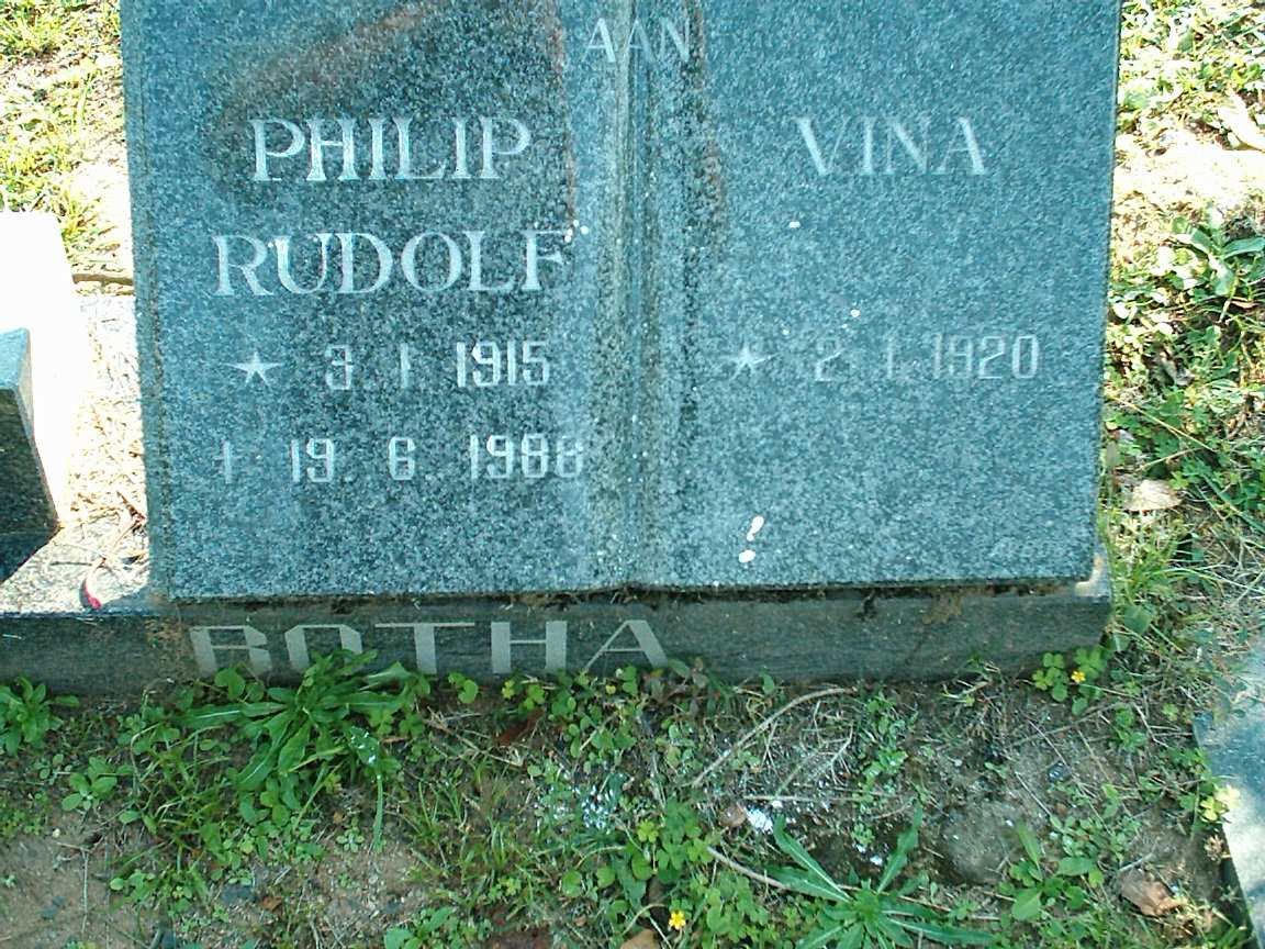 BOTHA Philip Rudolf 1915-1988 &amp; Vina 1920-