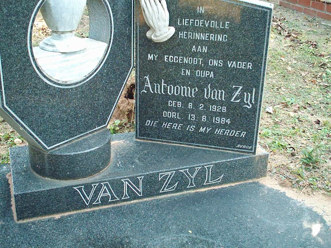 ZYL Antoonie, van 1928-1984