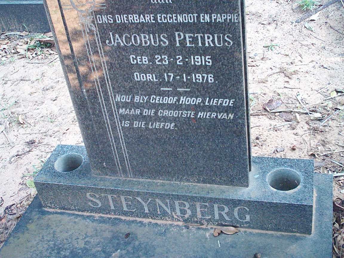 STEYNBERG Jacobus Petrus 1915-1976