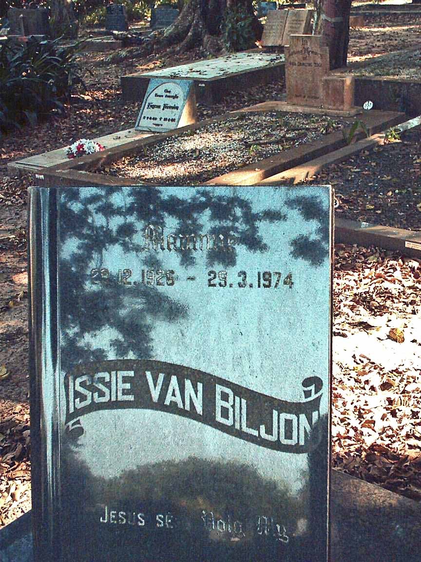 BILJON Issie, van 1926-1974