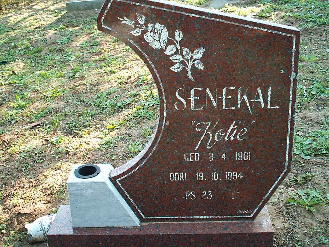 SENEKAL Kotie 1901-1994