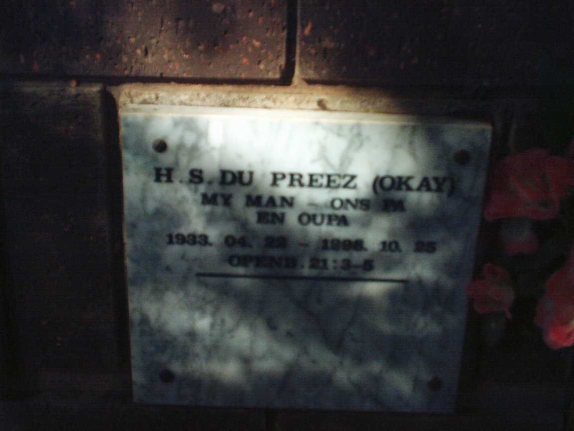 PREEZ H.S., du 1933-1998