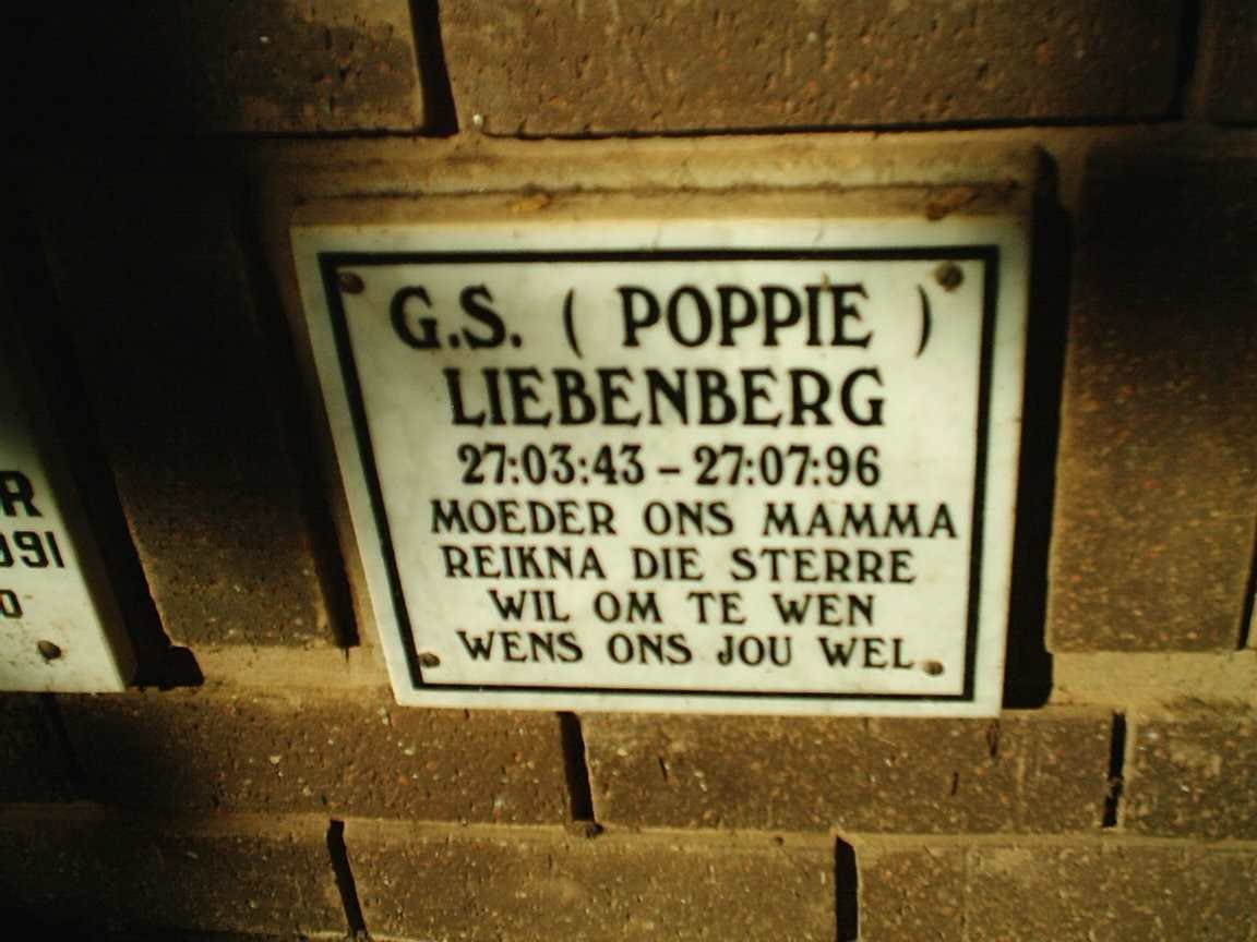 LIEBENBERG G.S. 1943-1996