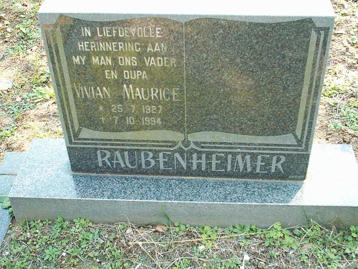 RAUBENHEIMER Vivian Maurice 1927-1994