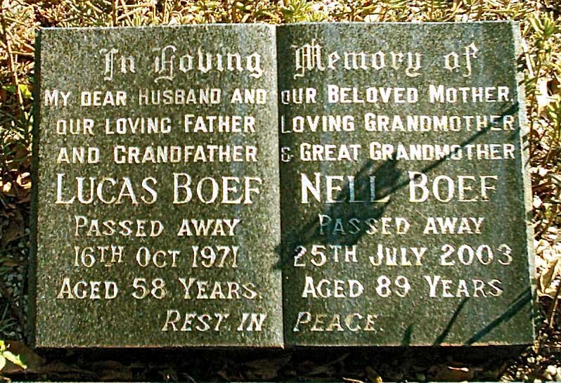 BOEF Lucas -1971 &amp; Nell -2003