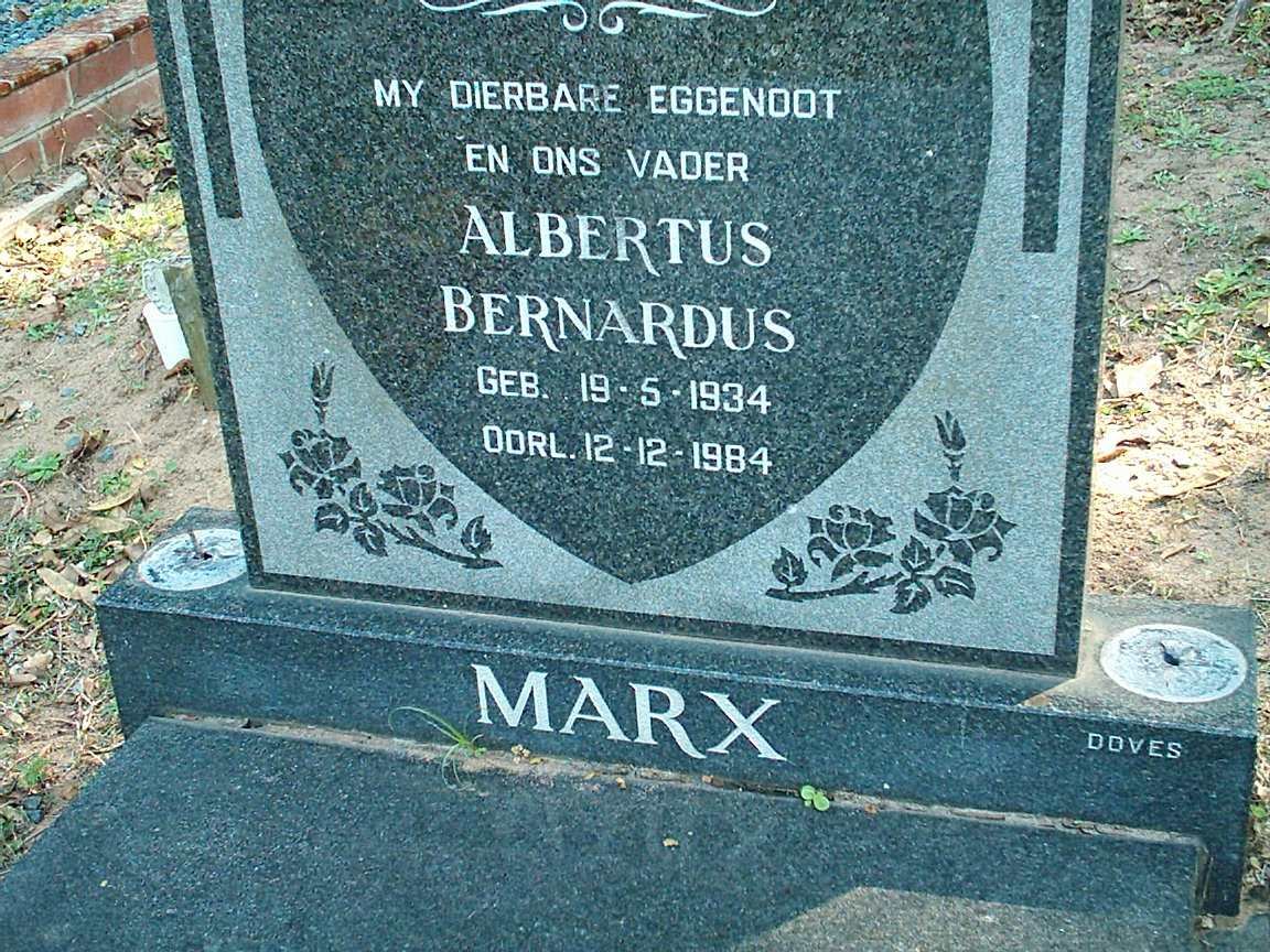MARX Albertus Bernardus 1934-1984
