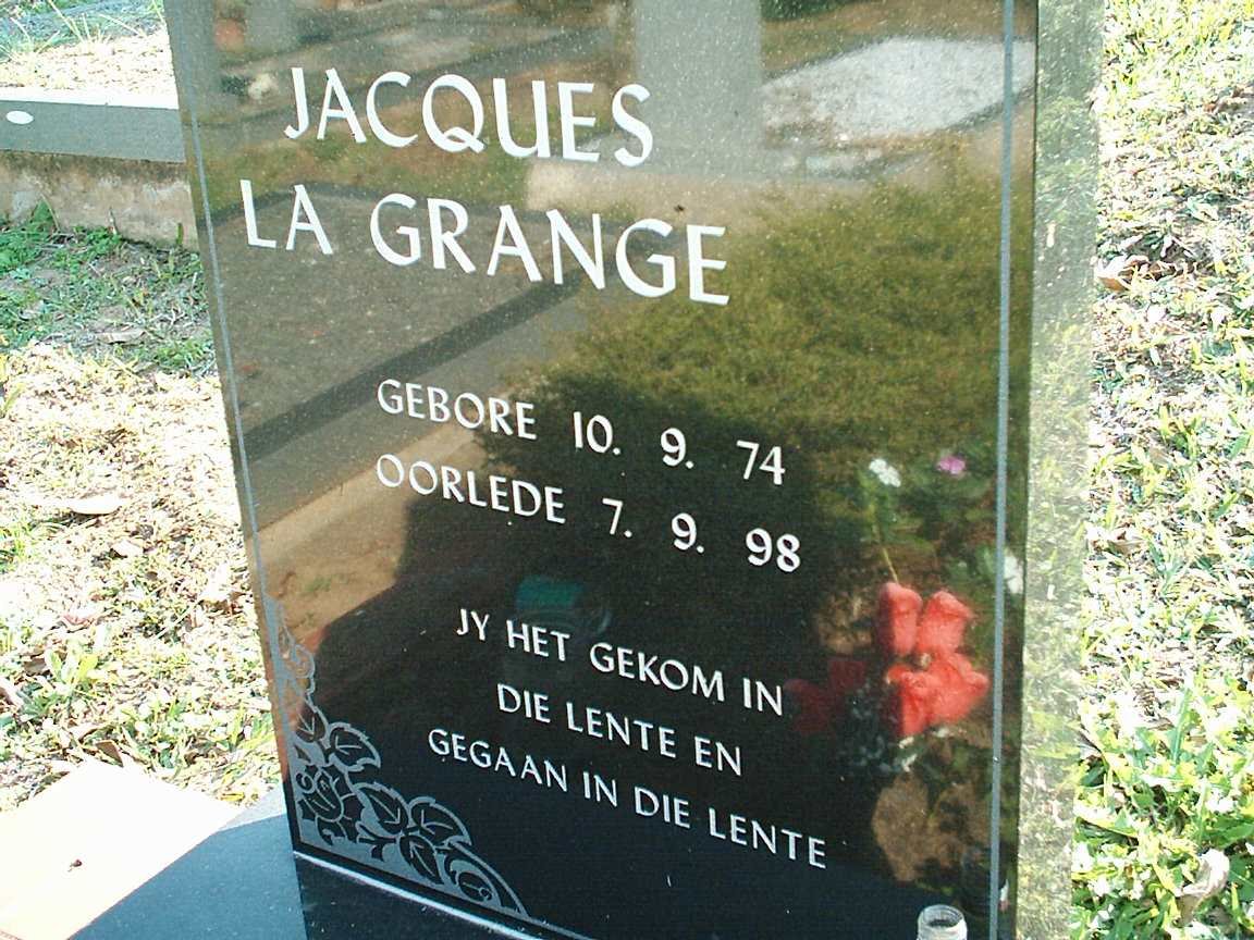 GRANGE Jacques, la 1974-1998