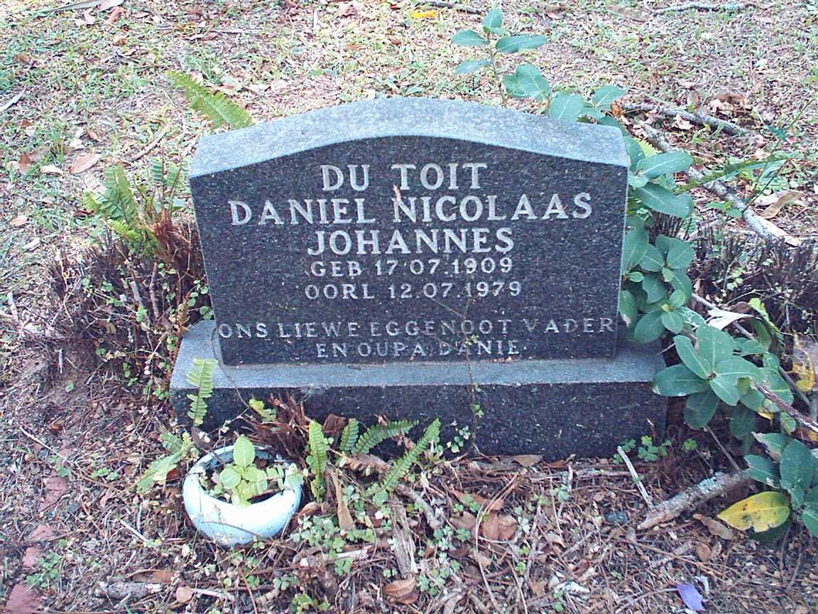 TOIT Daniel Nicolaas Johannes, du 1909-1979