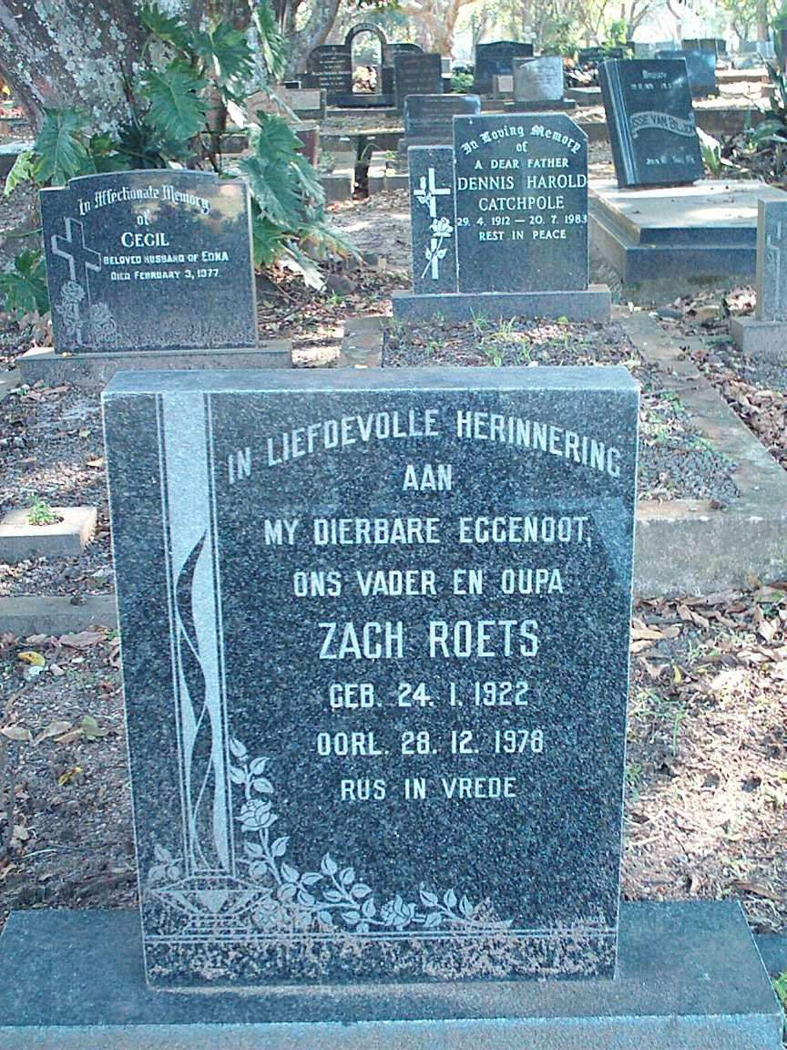 ROETS Zach 1922-1978