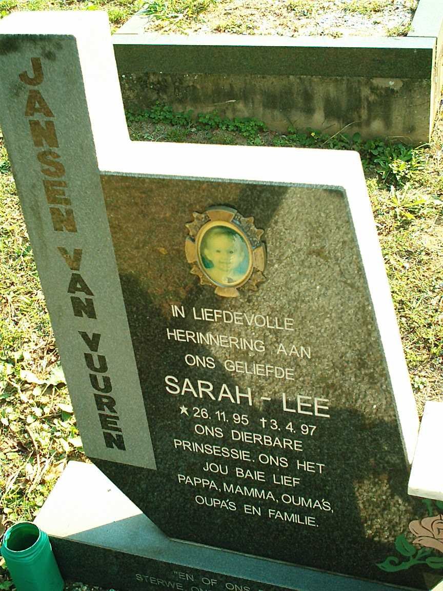 VUUREN Sarah-Lee, Jansen van 1995-1997