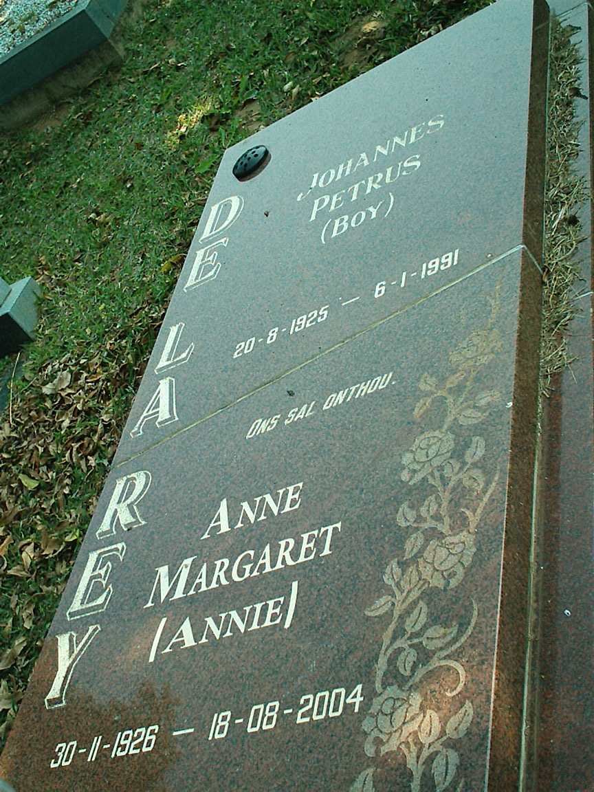 REY Johannes Petrus, de la 1925-1991 &amp; Anne Margaret 1926-2004