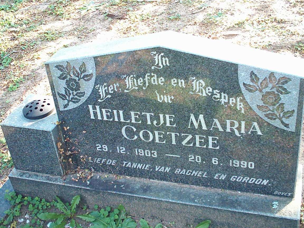 COETZEE Heiletje Maria 1903-1990