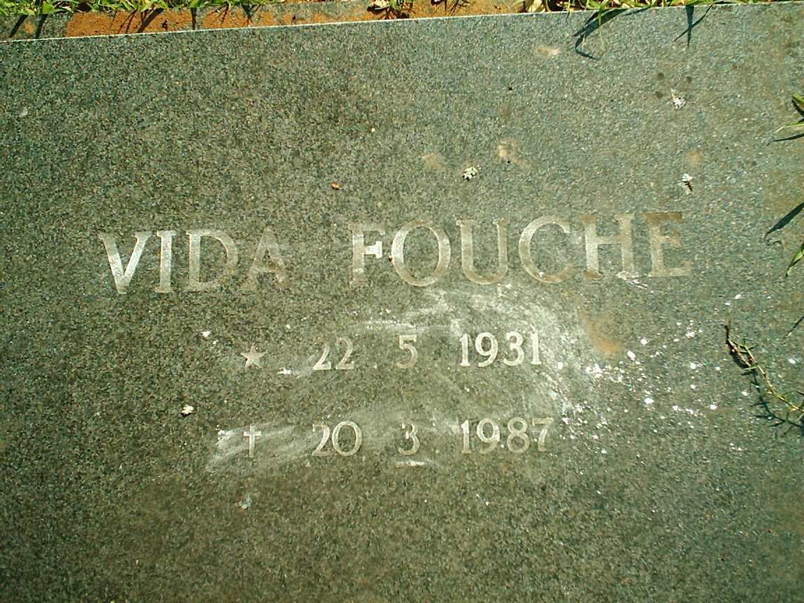 FOUCHE Vida 1931-1987