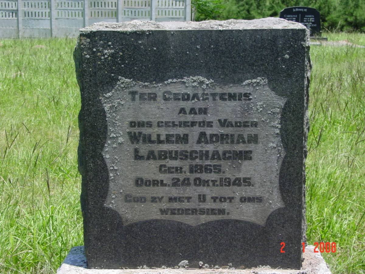 LABUSCHAGNE Willem Adrian 1865-1945