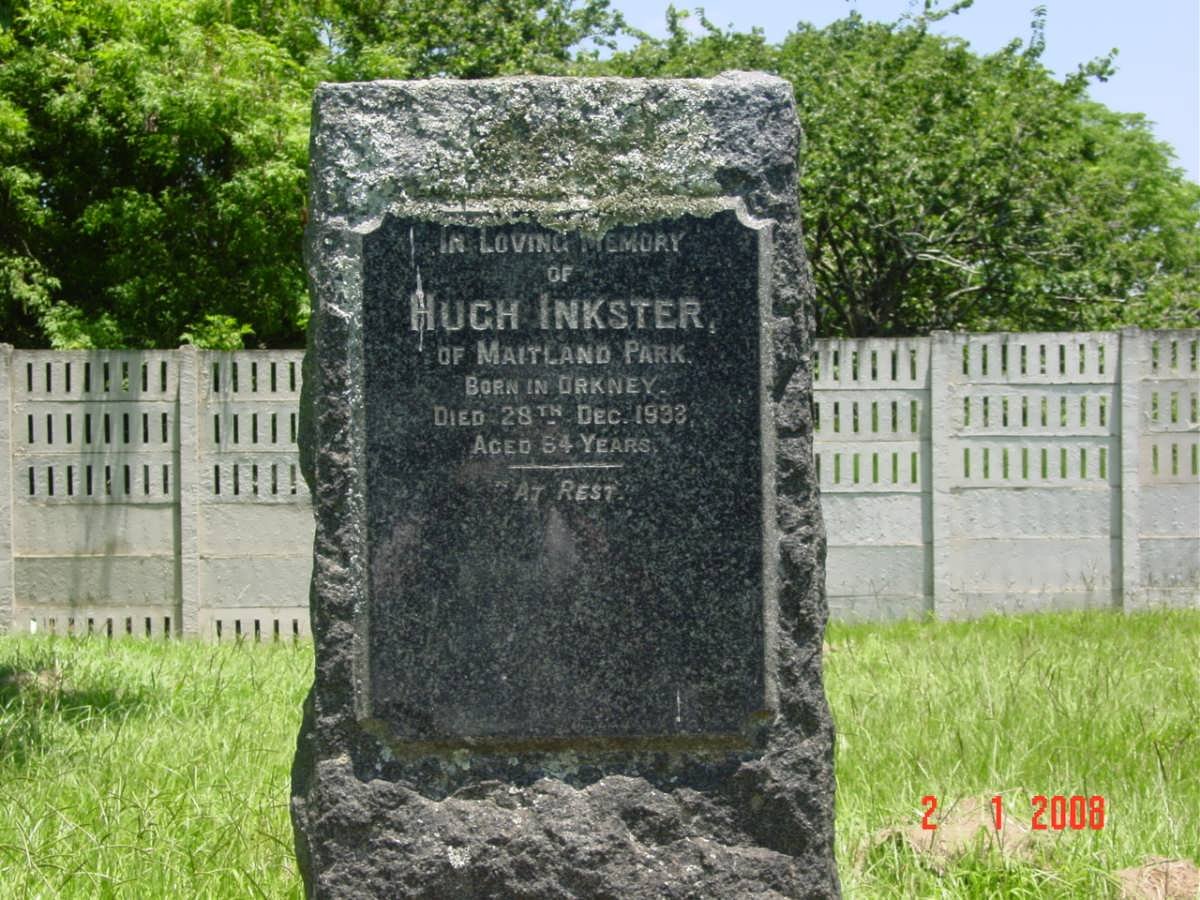 INKSTER Hugh  -1933 