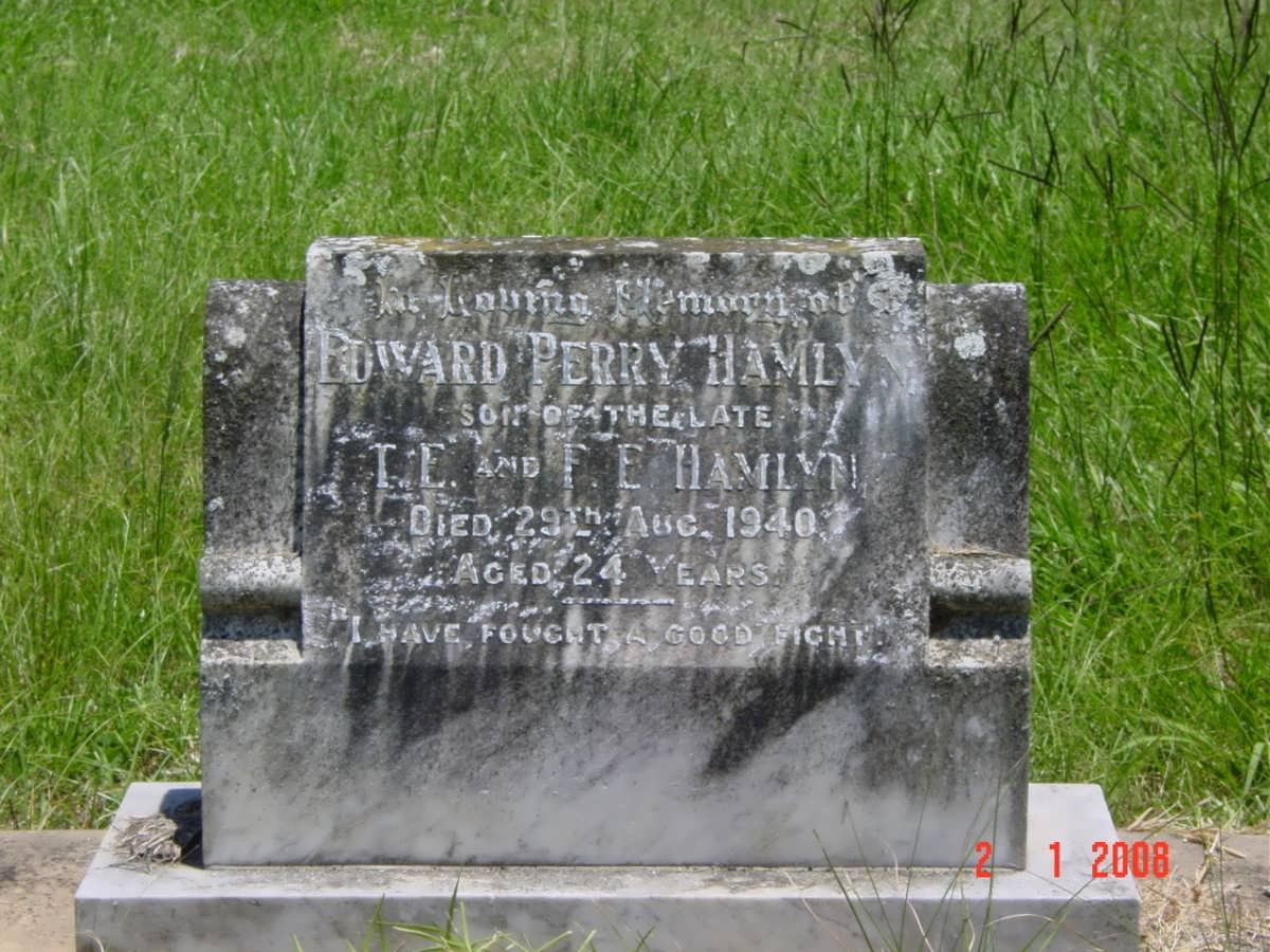 HAMLYN Edward Perry  -1940 