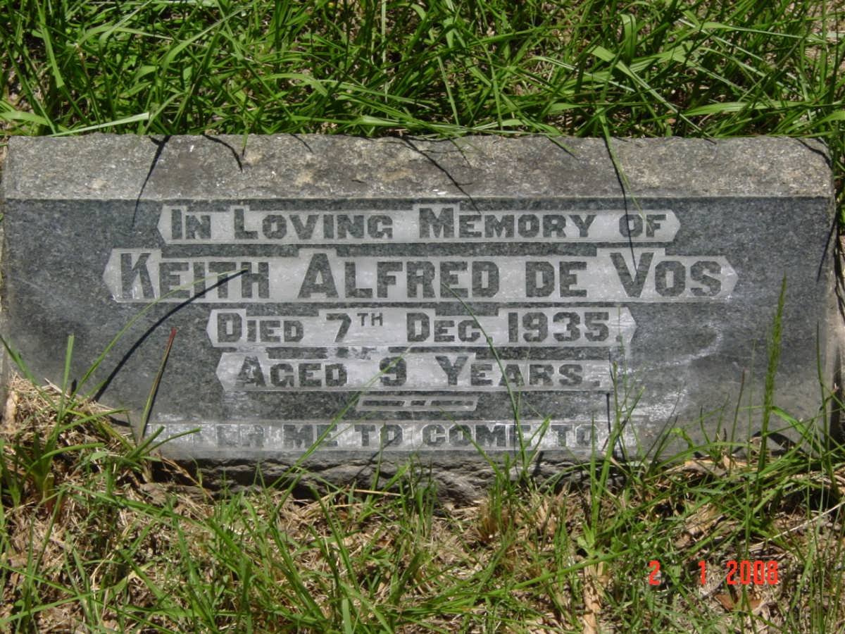 VOS Keith Alfred, de  -1935 