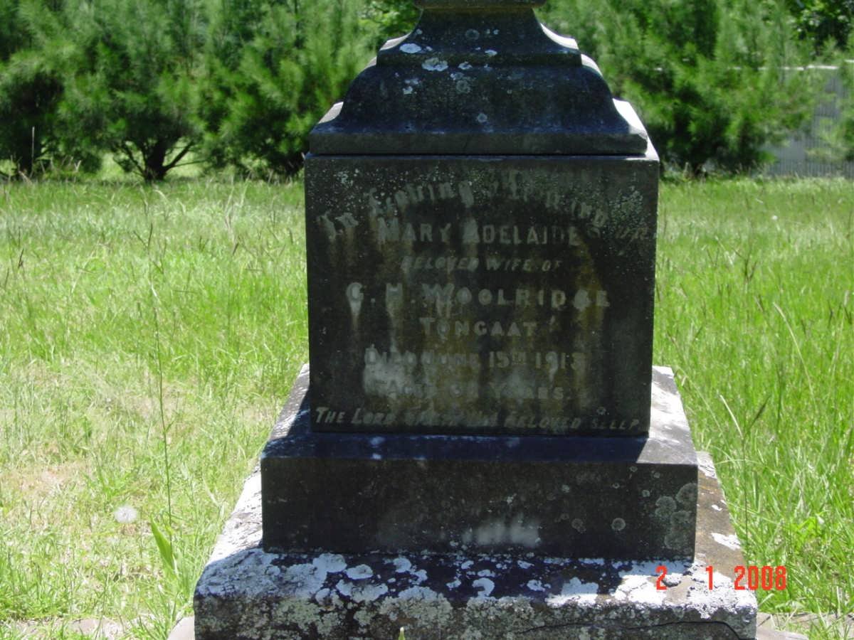 WOOLRIDGE Mary Adelaide -1913