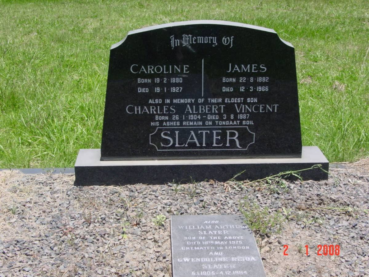 SLATER James 1882-1966 &amp; Caroline 1880-1927 :: SLATER Charles Albert Vincent 1904-1987