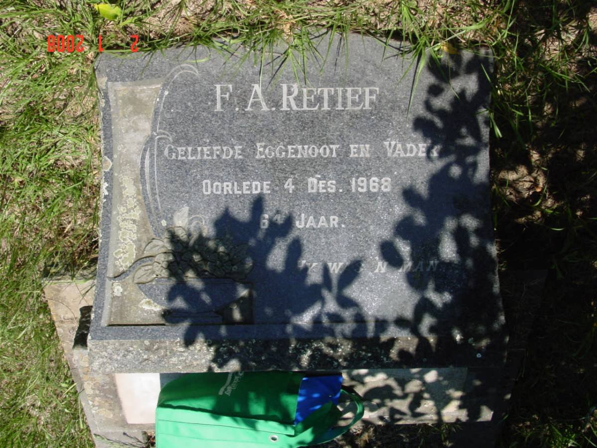 RETIEF F.A.  -1968 