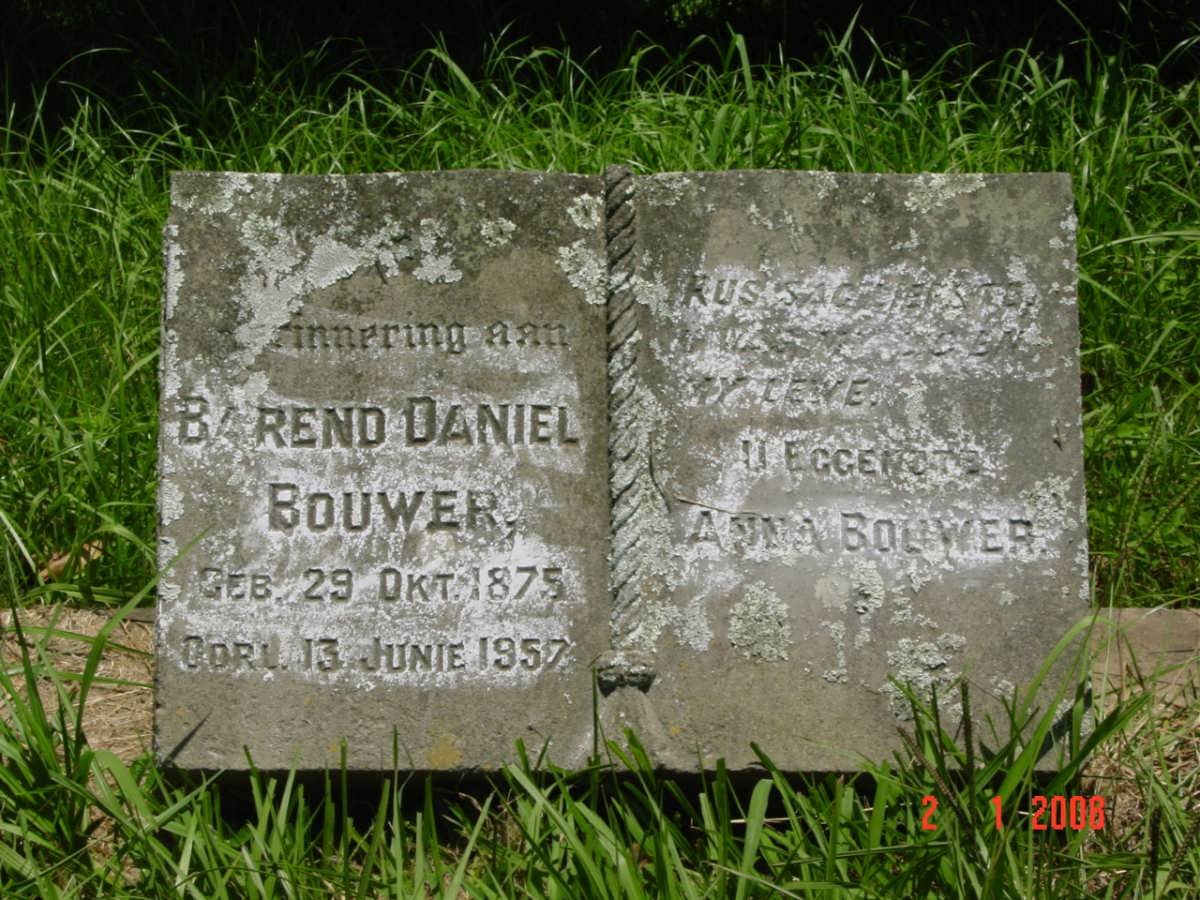 BOUWER Barend Daniel 1875-1957