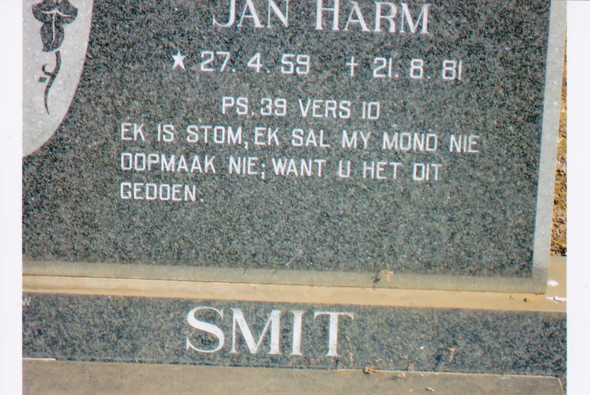 SMIT Jan Harm 1959-1981